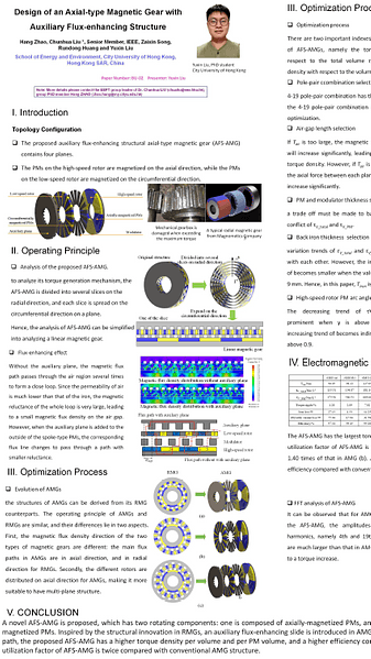  Design of an Axial-type Magnetic Gear with an Auxiliary Flux-enhancing Structure