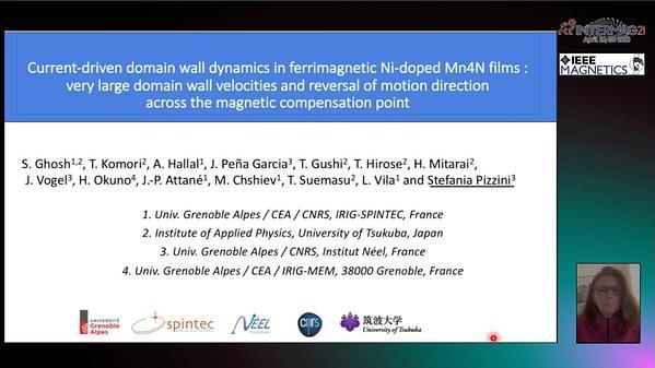  Very large domain wall velocities driven by spin transfer torque in ferrimagnetic Mn4N compounds INVITED