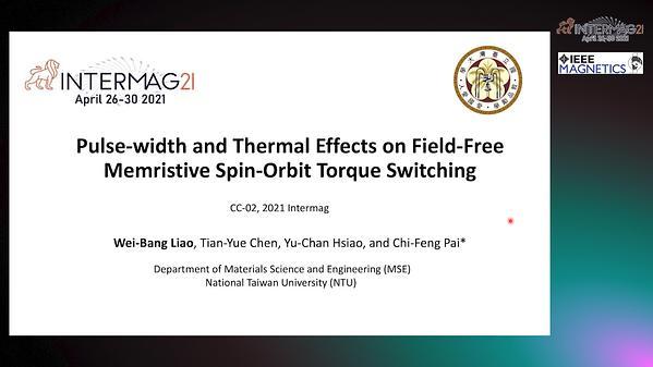  Pulse-width and thermal effects on field-free memristive spin-orbit torque switching