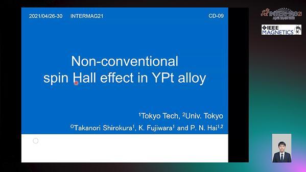  Non-Conventional Spin Hall Effect in YPt Alloy