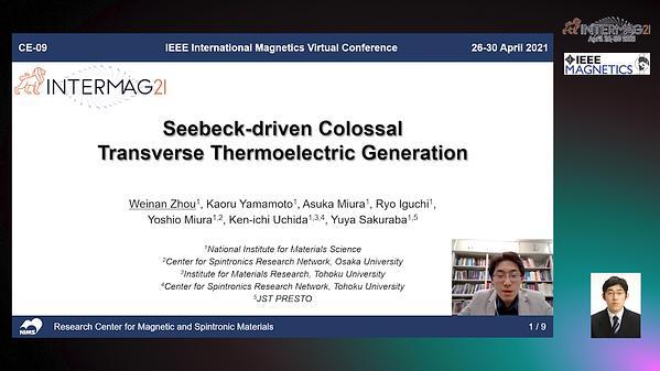  Seebeck-driven Colossal Transverse Thermoelectric Generation