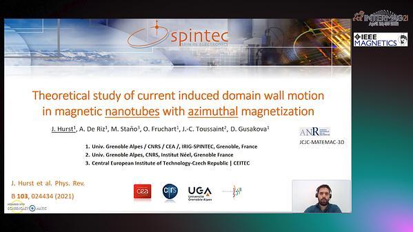  Theoretical study of current induced domain wall motion in magnetic nanotubes with azimuthal magnetization