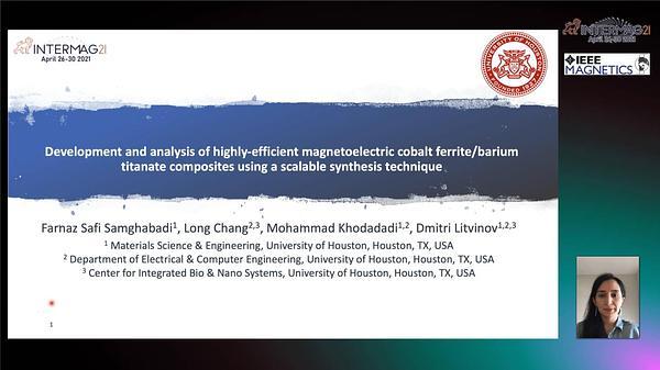  Development and analysis of highly-efficient magnetoelectric cobalt ferrite/barium titanate composites using a scalable synthesis technique