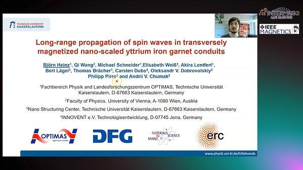  Long-range propagation of spin waves in transversely magnetized nano-scaled yttrium iron garnet conduits