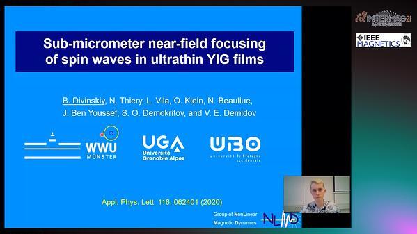  Sub-Micrometer Near-Field Focusing of Spin Waves in Ultrathin YIG Films