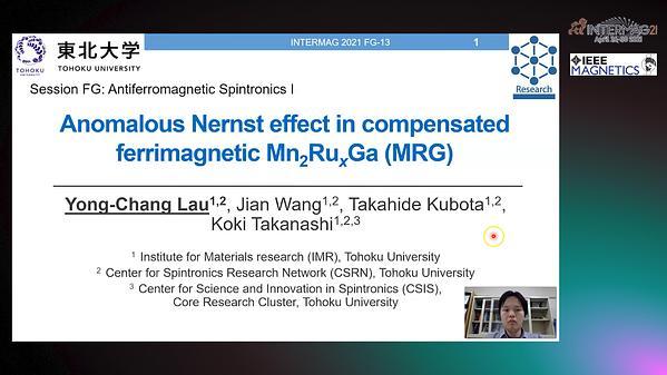  Anomalous Nernst effect in compensated ferrimagnetic Mn2RuxGa