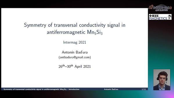  Symmetry of transversal conductivity signal in antiferromagnetic Mn5Si3