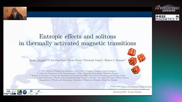  Entropic effects and solitons in thermally activated magnetic transitions INVITED