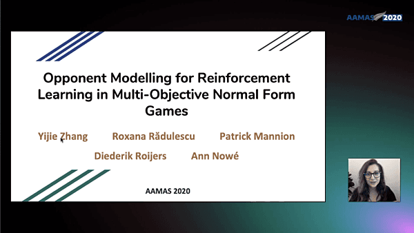 Opponent Modelling for Reinforcement Learning in Multi-Objective Normal Form Games