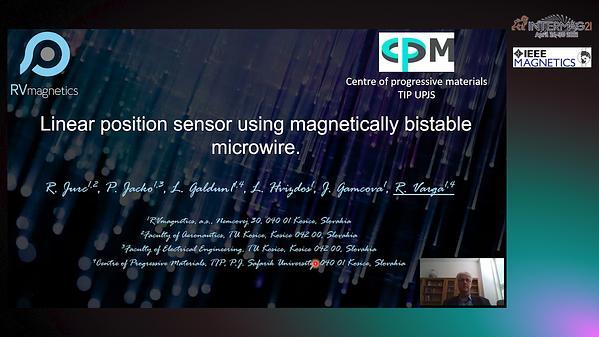  Linear position sensor using magnetically bistable microwire