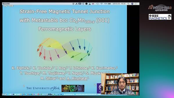  Strain-Free Magnetic Tunnel Junction with Metastable bcc CoxMn100-x(001) Ferromagnetic Layers