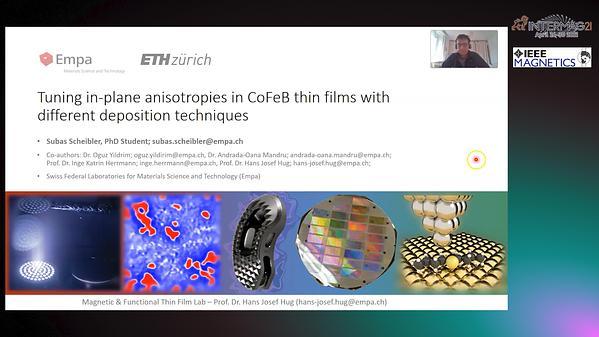  Tuning the inplane anisotropy of CoFeB films