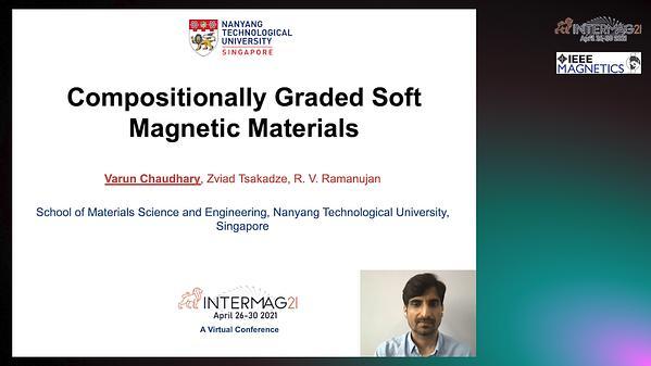  Compositionally graded Fe/Co/Ni/NiFe/FeCoV soft magnetic materials
