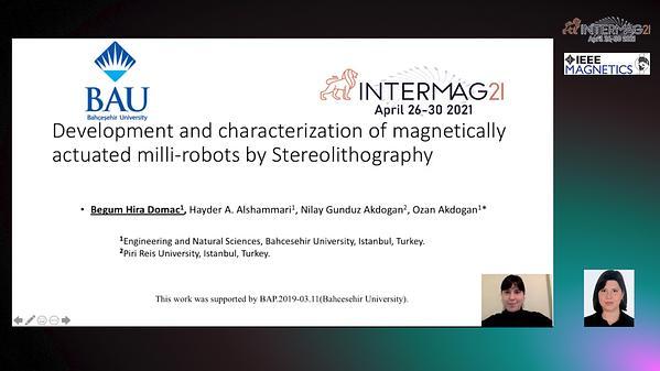  Development and characterization of magnetically actuated milli-robots by Stereolithography