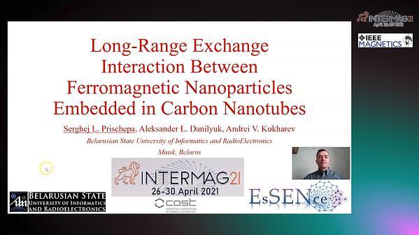  Long-Range Exchange Interaction between Ferromagnetic Nanoparticles Embedded in Carbon Nanotubes
