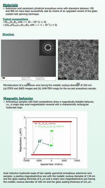 Correlation between Structural Relaxation and Magnetic Behavior in Amorphous Submicron Magnetic Wires