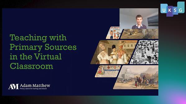 Teaching with primary sources in the virtual classroom
