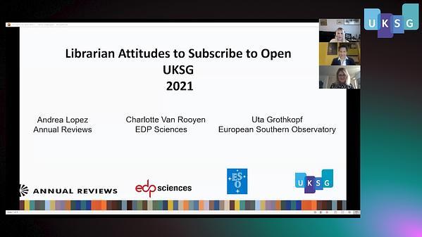 Librarian attitudes to Subscribe to Open