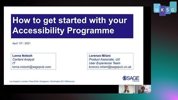 How to get started with your Accessibility Programme
