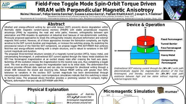 Field-Free Toggle Mode Spin-Orbit Torque Driven MRAM with Perpendicular Magnetic Anisotropy