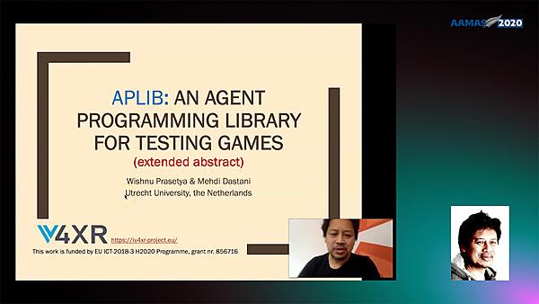 APLIB: An Agent Programming Library for Testing Games