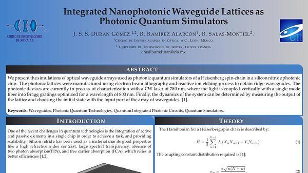 Integrated Nanophotonic Waveguide Lattices as Photonic Quantum Simulators