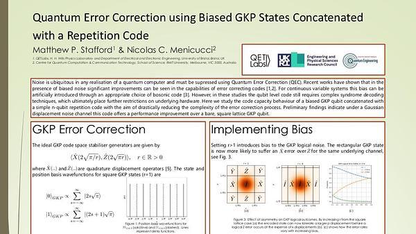 Quantum Error Correction using Biased GKP States Concatenated with a Repetition Code