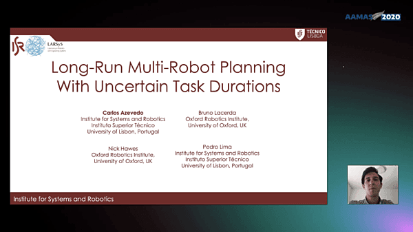 Long-Run Multi-Robot Planning With Uncertain Task Durations