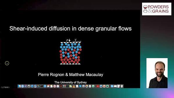 Shear-induced diffusion: the role of granular clusters