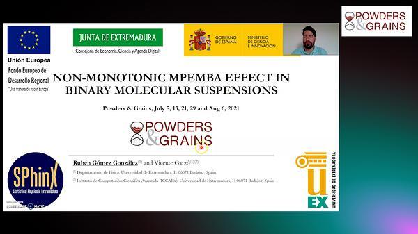 Non-monotonic Mpemba effect in binary molecular suspensions
