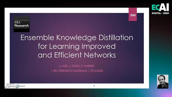 Ensemble Knowledge Distillation for Learning Improved and Efficient Networks