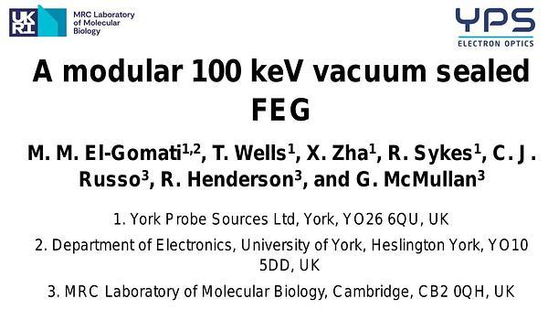 A modular 100 keV vacuum sealed FEG