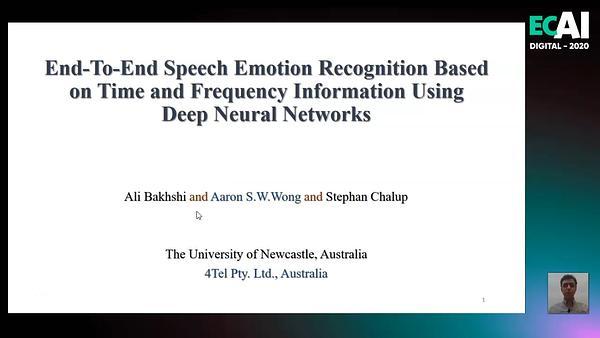 End-To-End Speech Emotion Recognition Based on Time and Frequency Information Using Deep Neural Networks