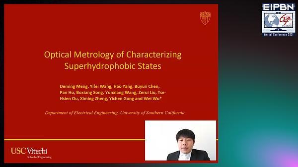 Optical Metrology of Characterizing Superhydrophobic States on Patterned Substrates