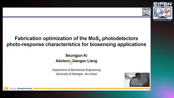 Fabrication optimization of the photo-response characteristics of MoS2 photodetectors for biosensing applications
