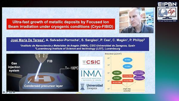 Ultrafast growth of metallic deposits by focused ion beam irradiation under cryogenic conditions (Cryo-FIBID)