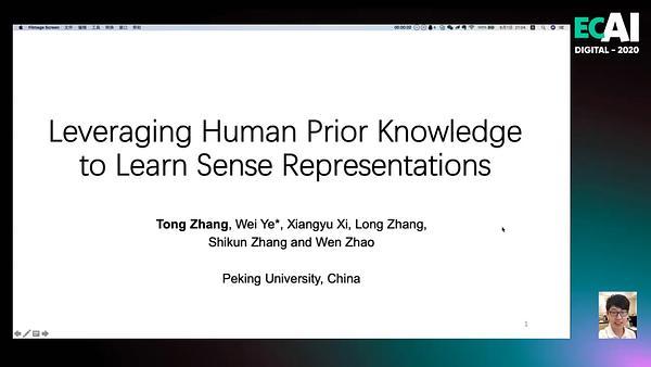 Leveraging Human Prior Knowledge to Learn Sense Representations