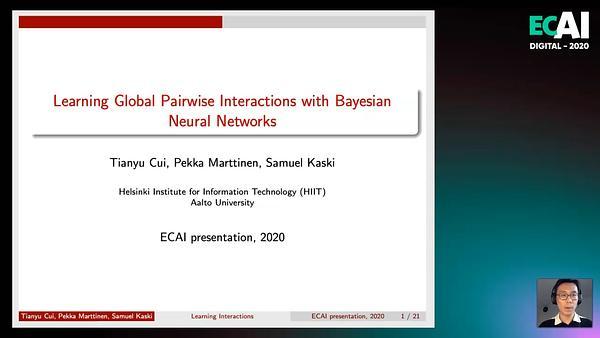 Learning Global Pairwise Interactions with Bayesian Neural Networks
