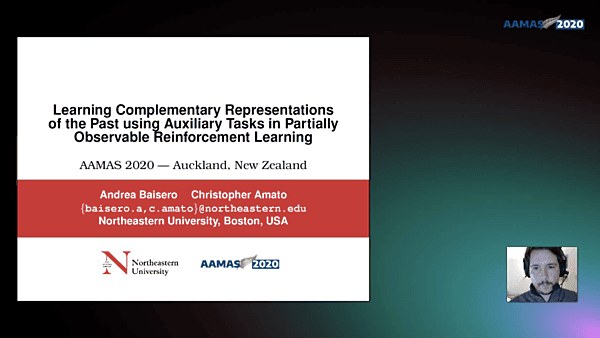 Learning Complementary Representations of the Past using Auxiliary Tasks in Partially Observable Reinforcement Learning