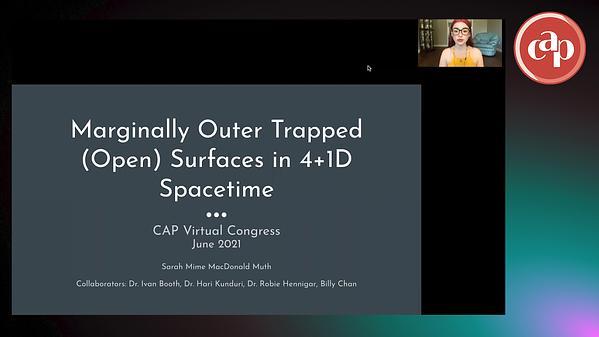 Marginally Outer Trapped (Open) Surfaces in 4+1 Dimensional Spacetimes