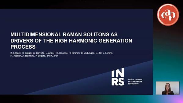 Multidimensional Raman Solitons as Drivers of the High Harmonic Generation Process