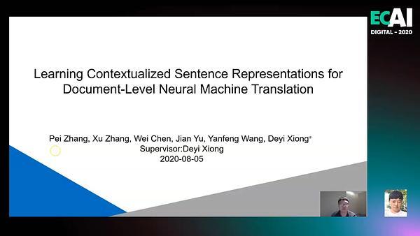 Learning Contextualized Sentence Representations for Document-Level Neural Machine Translation