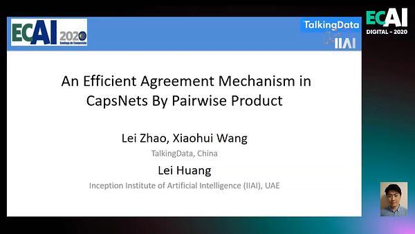 An Efficient Agreement Mechanism in CapsNets By Pairwise Product