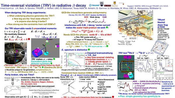 Time-reversal test in radiative beta decay: progress