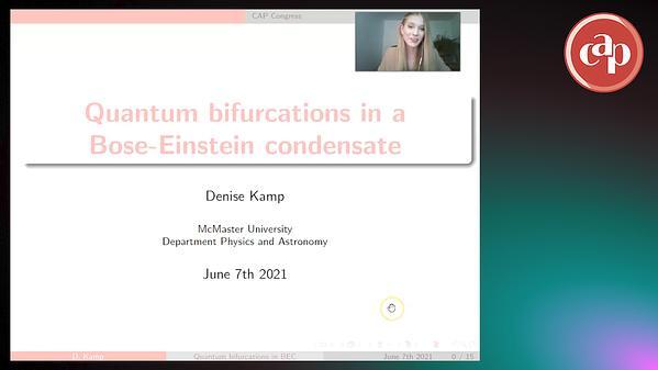 Quantum bifurcations in a Bose-Einstein condensate