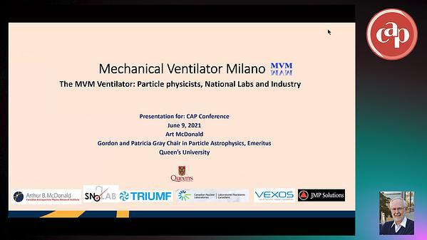 The MVM Ventilator: Particle physicists, National Labs and Industry