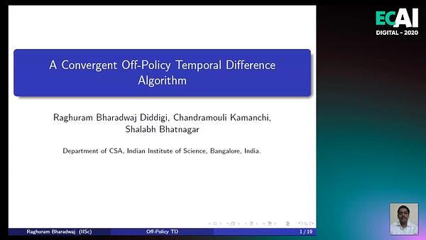A Convergent Off-Policy Temporal Difference Algorithm