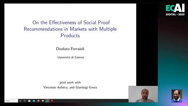 On the Effectiveness of Social Proof Recommendations in  Markets with Multiple Products