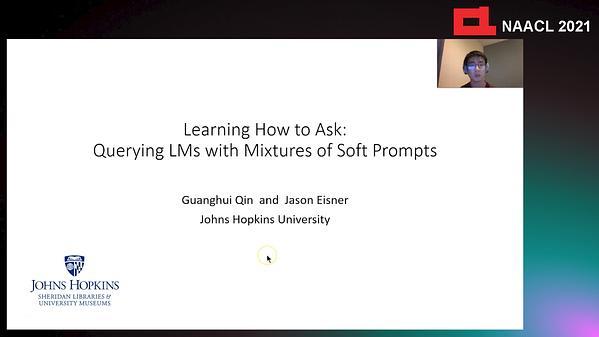 Learning How to Ask: Querying LMs with Mixtures of Soft Prompts