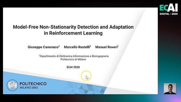 Model-Free Non-Stationarity Detection and Adaptation in Reinforcement Learning